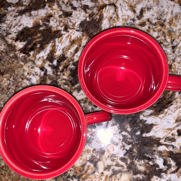 (4) Fiesta Ware Dishes (2) casserole (2) cups Scarlet Color - Picture 3 of 7